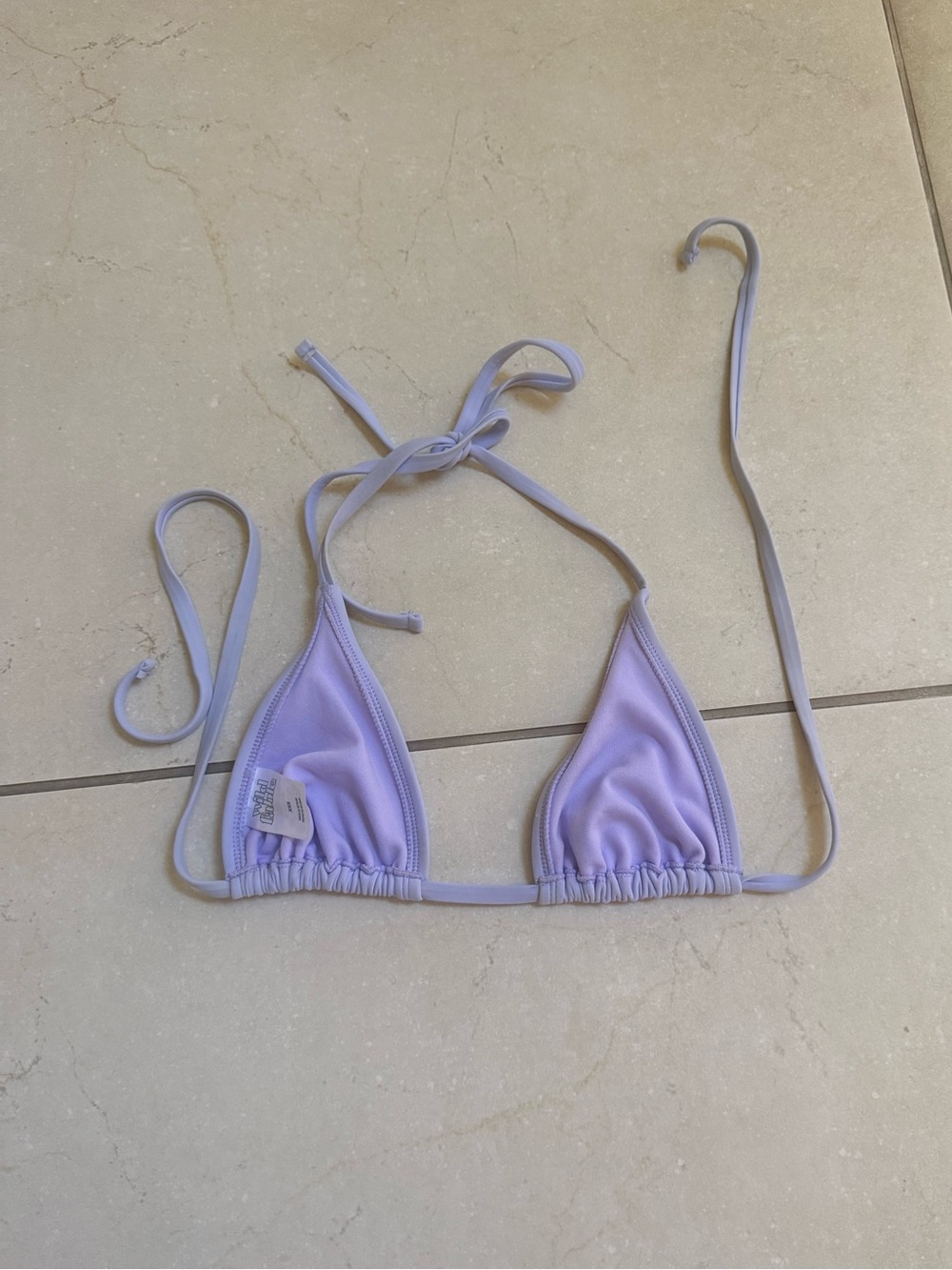 Lavender Triangle String Bikini Top - Picture 2 of 2